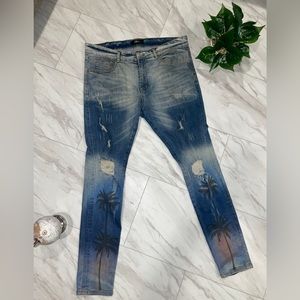 AMIRI Replica Men’s Palm Tree Jeans